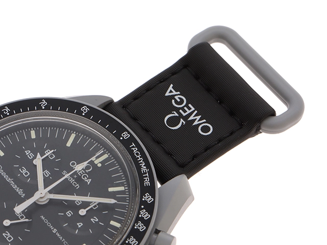 MoonSwatch MISSION TO THE MOON オメガコラボ ミッショントゥムーン SO33M100 バイオセラミック ナイロン クォーツ （2148103699092）【200】