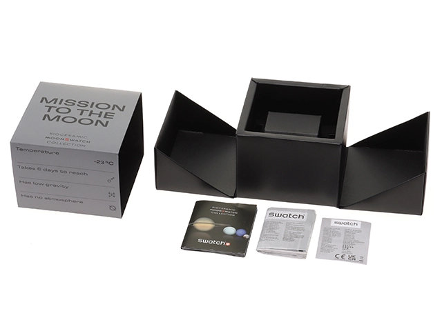 MoonSwatch MISSION TO THE MOON オメガコラボ ミッショントゥムーン SO33M100 バイオセラミック ナイロン クォーツ （2148103699092）【200】
