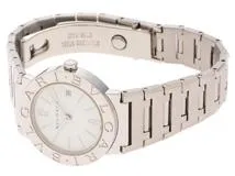 BVLGARI ブルガリ 腕時計 2004年1月正規品 ブルガリブルガリ BB26SS ステンレス ホワイト文字盤 クォーツ レディース【471】