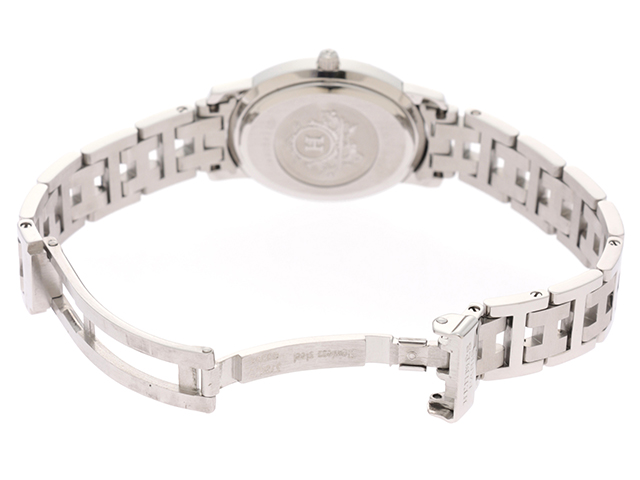 HERMES エルメス クリッパー オーバル ブラック文字盤 CO1.210