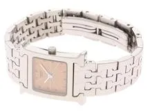 HERMES エルメス Hウォッチ HH1.210 ステンレス SS ピンク