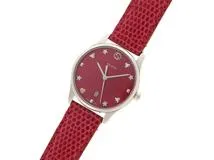 GUCCI グッチ 腕時計 クォーツ レディース Gタイムレス ステンレス・革