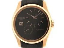 TISSOT ティソ メンズ オートマチック クチュリエ T035.428.36.051.00 ブラック文字盤 GP/レザー【472】HK  の購入なら「質」の大黒屋（公式）