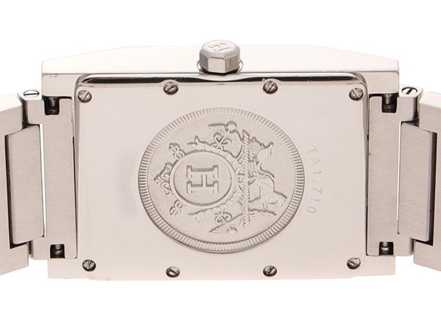 HERMES エルメス タンデム TA1.710 SS ステンレススチール シルバー クォーツ 【460】2148103700224