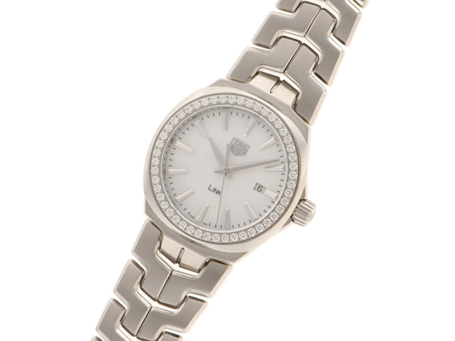 TAG　HEUER　2024年保証書　タグホイヤー　リンク　WBC1314.BA0600　SS/ダイヤ　シェル　レディース　クォーツ　2148103700446【430】