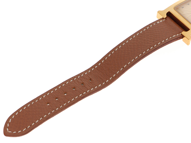 HERMES エルメス 時計 Hウォッチ HH1.201 ゴールド文字盤