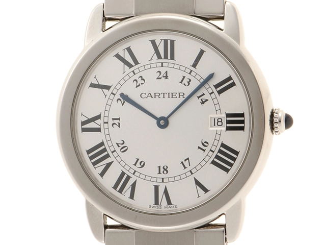 Cartier カルティエ 腕時計 2015年正規品 ロンドソロLM ドゥ カルティエ W6701005 ステンレス シルバーロマ字文字盤  クォーツ【472】SJ の購入なら「質」の大黒屋（公式）