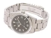 U番年月　ROLEX　ロレックス　エクスプローラーⅠ　14270　SS　ブラック　メンズ　自動巻き　2148103704796【432】