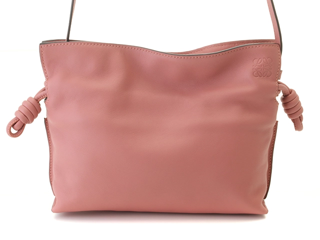 LOEWE　ロエベ　フラメンコミニ　ピンクカーフ　レザー　ショルダーバッグ　A411FC2X37　　【434】