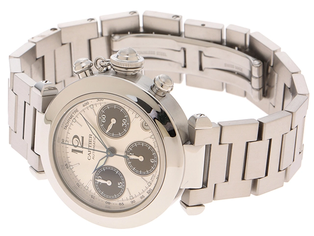 Cartier　カルティエ　パシャＣ　クロノグラフ　W31048M7　自動巻き　メンズ【471】IK