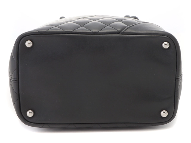 CHANEL　シャネル　カルボンライン　ミディアムトート  ブラック　ホワイト　ピンク　SV　カーフ　【471】SK