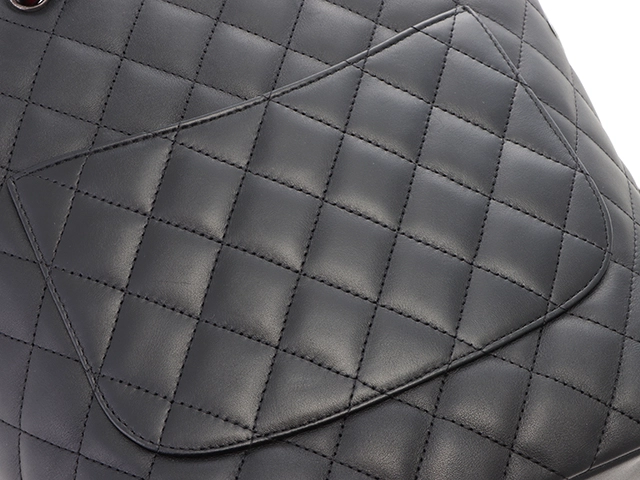 CHANEL　シャネル　カルボンライン　ミディアムトート  ブラック　ホワイト　ピンク　SV　カーフ　【471】SK