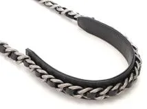 シャネル　CHANEL19　ラウンドチェーンショルダー　ブラック／ＧＰ／ＳＶ　レザー【430】2148103706387