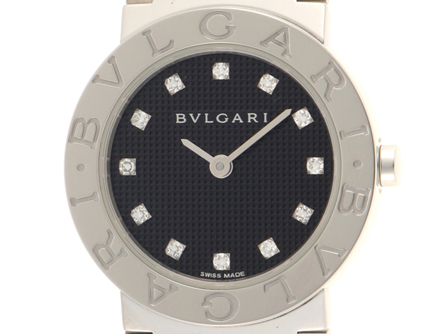 BVLGARI ブルガリ・ブルガリ BB26SS ステンレス 12Pダイヤモンド 女性  