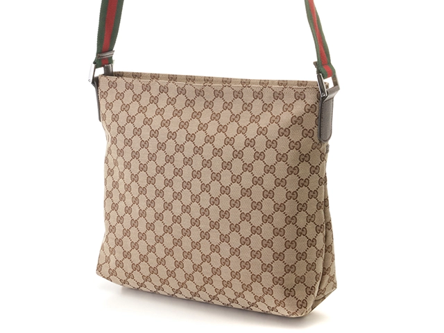 GUCCI　グッチ GGショルダーバッグ　ブラウン　キャンバス/レザー 　189751　【471】SK　2148103707889