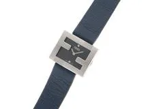 FENDI フェンディ レクタンギュラー F100102801 ズッカフェイス 純正ダイヤ ネイビー レディース クオーツ