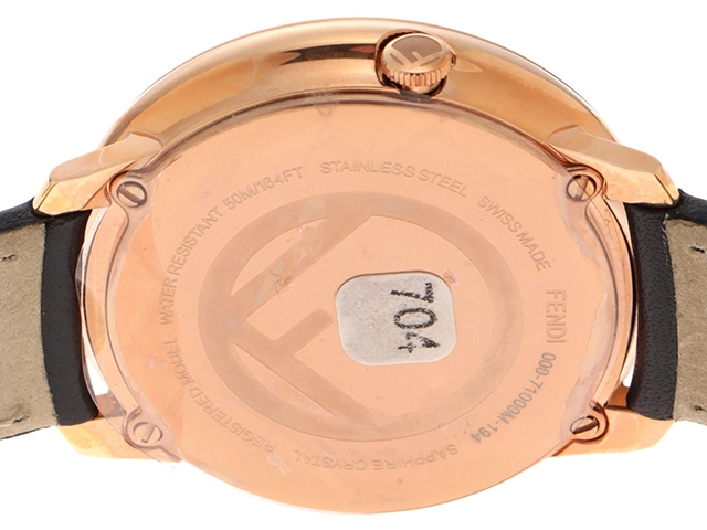 FENDI フェンディ 時計 エフイズフェンディ ラナウェイ ブラック×ゴールド レディース クオーツ F710531011