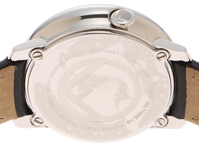 FENDI　フェンディ　エフ イズ フェンディ　ラナウェイ　F710024011　ホワイト文字盤　ステンレススチール/革　クオーツ　レディース時計　2148103709241【430】