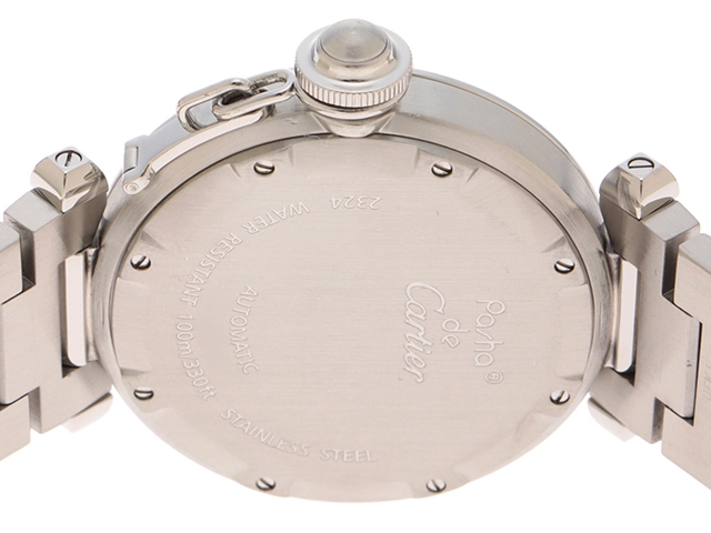 Cartier　カルティエ　時計　パシャC　W31074M7　ホワイト文字盤　ステンレススチール　自動巻き　ユニセックス