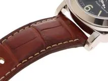 PANERAI パネライ 腕時計 2010年正規品 ルミノール パワーリザーブ PAM00090 ブラック文字盤 ステンレス／アリゲーターベルト 自動巻 【472】SJ
