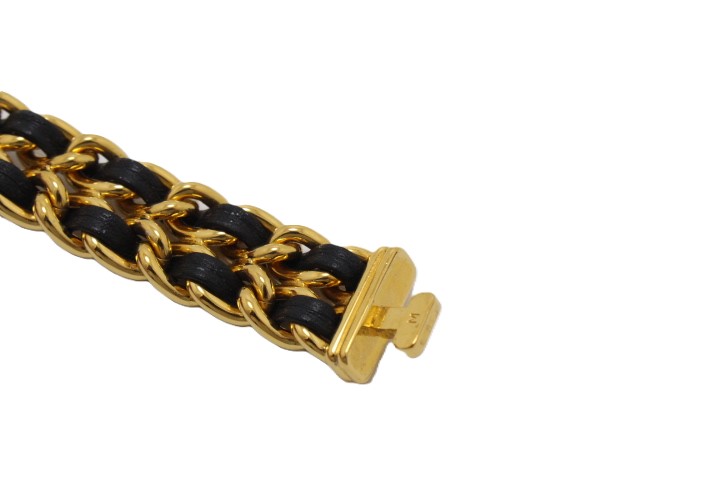 CHANEL シャネル プルミエールM H0001 GP/レザー クォーツ【460】2148103711763