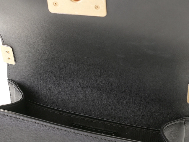 CHANEL シャネル ボーイシャネル 2wayチェーンショルダー ブラック/GP ラムスキン 【471】 Y