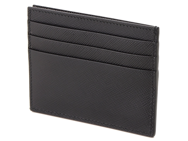 PRADA プラダ カードケース ブラック サフィアーノ【473】