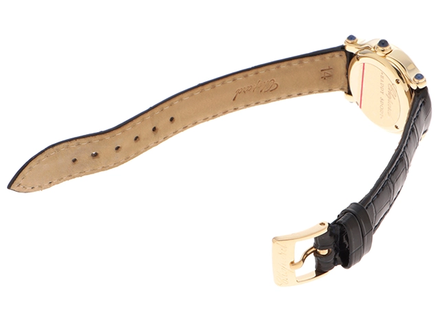 Chopard　ショパール　時計　ハッピースポーツ　27/6149-23　レディース　クオーツ　YG/レザー　ホワイト文字盤【431】2148103712630