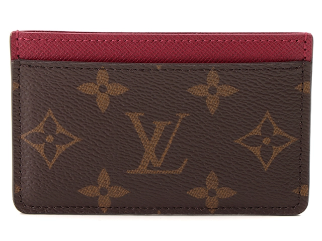 LOUIS VUITTON ルイヴィトン 名刺入れ カード入れ ポルト カルト・サーンプル モノグラム フューシャ M60703【434】  の購入なら「質」の大黒屋（公式）