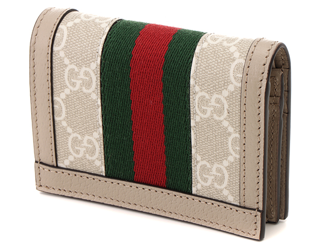 GUCCI グッチ オフィディア GGカードケースウォレット 523155 ベージュ/ホワイト【434】 の購入なら「質」の大黒屋（公式）