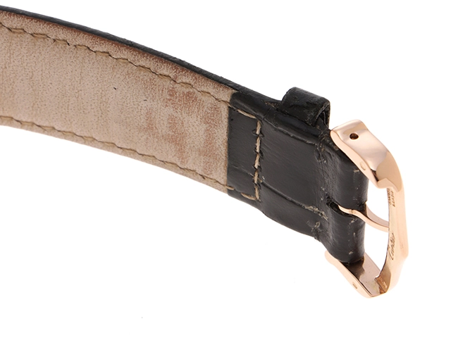 Cartier　カルティエ　W6800251　ロンド・ルｲLM　750PG　手巻き　アリゲーターレザー　社外ベルト　男女兼用　腕時計（2148103713705）【200】C