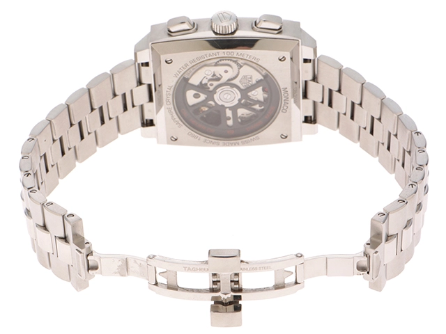 TAG HEUER　タグ・ホイヤー　モナコ　クロノグラフ　CBL2111.BA0644　ステンレス　ブルー文字盤　男性用自動巻時計【473】
