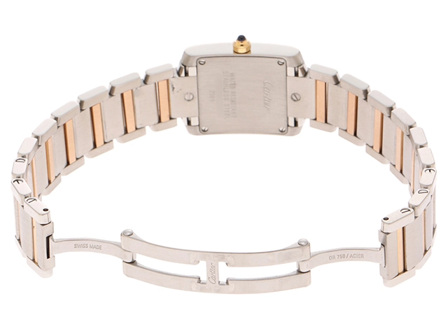 CARTIER　カルティエ　タンクフランセーズ SM　W51027Q4　	クォーツ　ピンク マザーオブパール　【432】　2148103715587