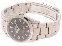 ROLEX　ロレックス　ギャラ有　Y番　エクスプローラーⅠ　114270　ステンレス　SS　ブラック　メンズ　自動巻き【432】2148103716003