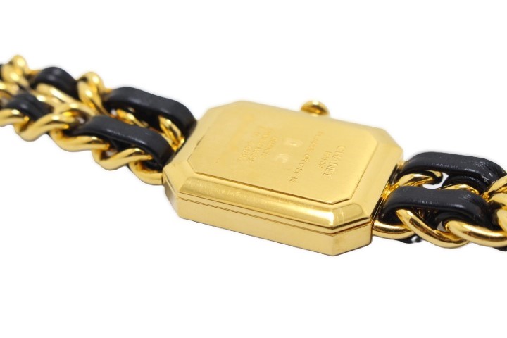 CHANEL シャネル プルミエールL H0001 GP/レザー クォーツ【460】2148103716416