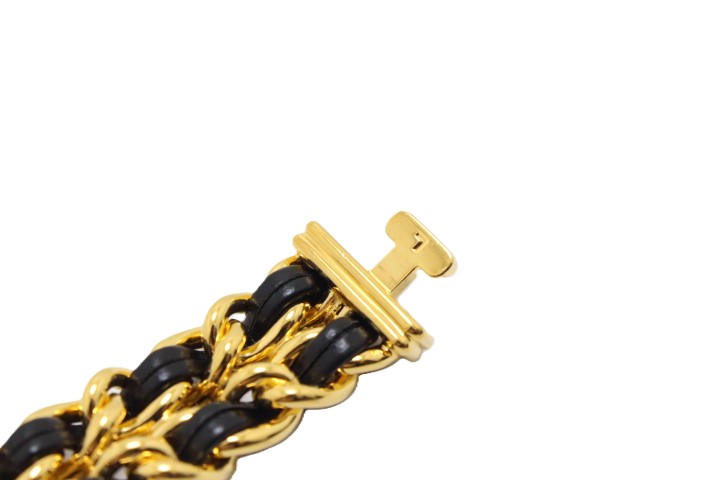 CHANEL シャネル プルミエールL H0001 GP/レザー クォーツ【460】2148103716416