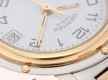 HERMES　エルメス　クリッパー　CL4.220　SS/GP　女性用クオーツ時計【473】