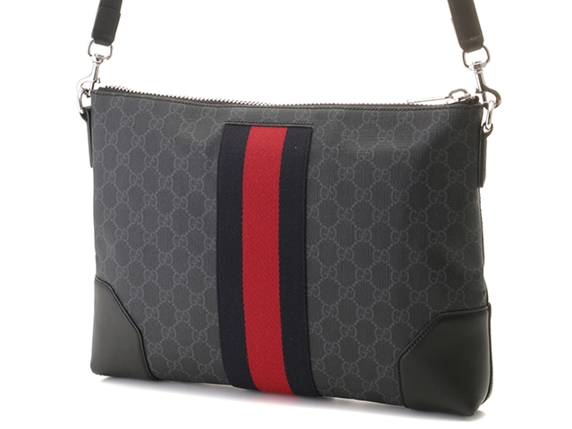 GUCCI　グッチ　GGスプリーム　ショルダーバッグ　ウェブストライプ　474139　2148103717055　【205】