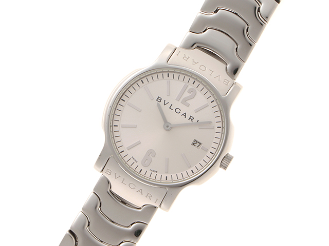 ブルガリ BVLGARI ソロテンポ ST35S ホワイト SS メンズ 腕時計