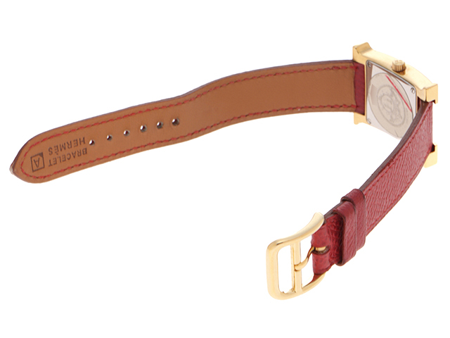 HEREMS エルメス 腕時計 Hウォッチ HH1.201 シルバー文字盤 ゴールド