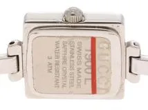 GUCCI　グッチ　腕時計　1900L　クオーツ　ステンレススチール　ブラック文字盤　レディース【207】2148103718601