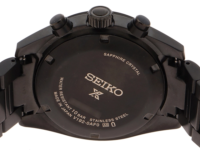 SEIKO セイコー プロスペックス スピードタイマー SBDL103 ブラック メンズ ソーラー (2148103719387)【200】