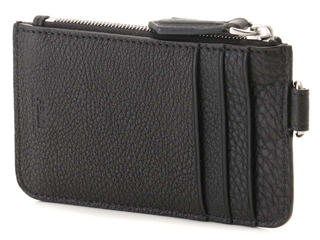 FENDI フェンディ FFもチーフ フラグメントケース ブラック レザー