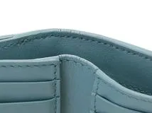 Dior　ディオール　30モンテーニュ　ロータス　ウォレット　ライトブルー　レザー　三つ折り財布　S2057OBAE_M81B　2148103719950　【205】