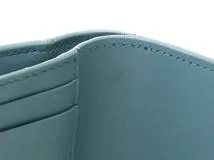 Dior　ディオール　30モンテーニュ　ロータス　ウォレット　ライトブルー　レザー　三つ折り財布　S2057OBAE_M81B　2148103719950　【205】