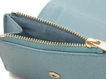 Dior　ディオール　30モンテーニュ　ロータス　ウォレット　ライトブルー　レザー　三つ折り財布　S2057OBAE_M81B　2148103719950　【205】