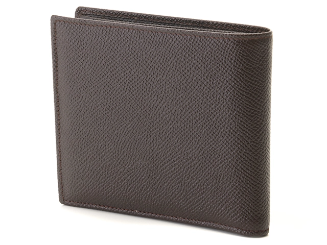 BVLGARI ブルガリ 財布 クラシコ 二つ折財布 20253 ダークブラウン レザー 2148103719998 【437】