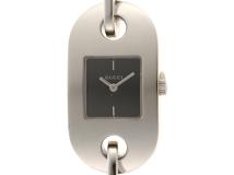 GUCCI　グッチ　チェーンブレスウォッチ　6155L　SS　女性用クオーツ時計【473】