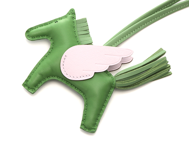 HERMES エルメス 小物 ロデオチャームペガサスPM ヴェールユッカ