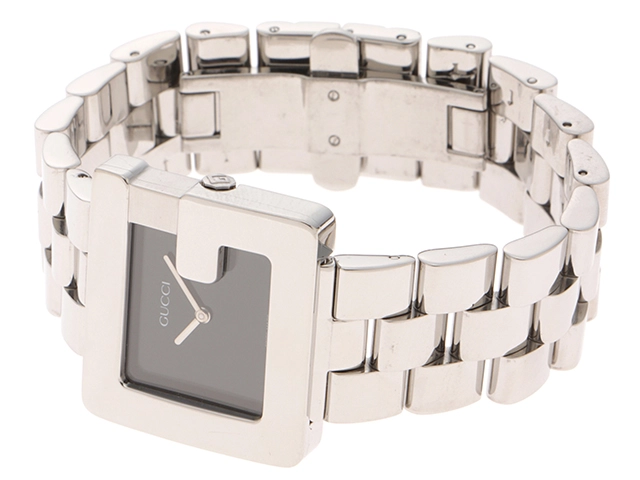 GUCCI グッチ 腕時計 3600M YA036303 ステンレス ブラック文字盤 クオーツ【472】SJ